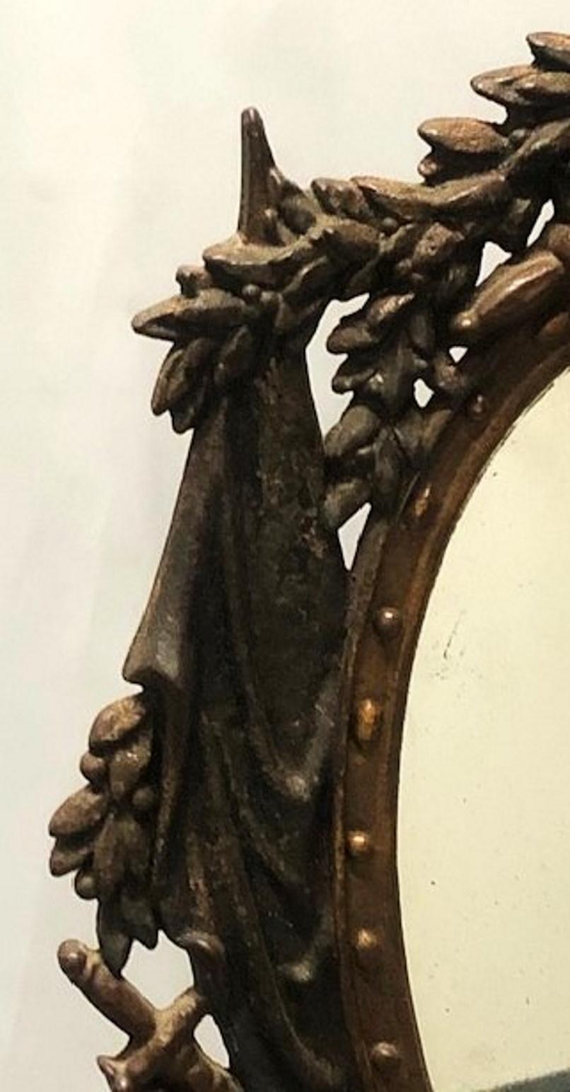 Miroir de table pour homme en fonte et en fer peint à froid, vers 1840 en vente 2