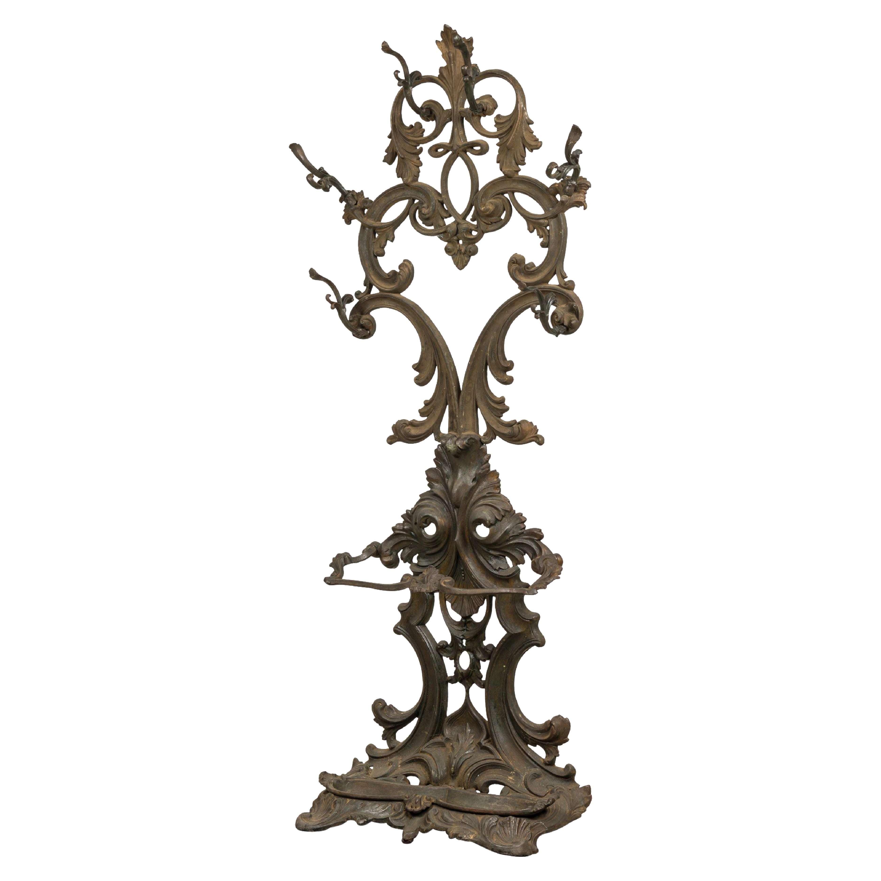 English Victorian Cast Iron Hatrack/Umbrella Stand