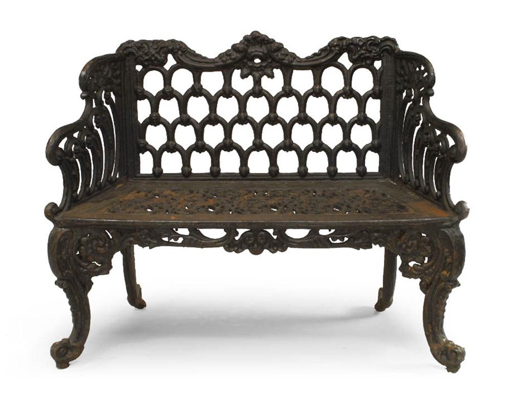 Loveseat Victoriano Inglés de Hierro Fundido en Bueno estado para la venta en Queens, NY