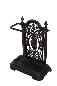 English Victorian Cast Iron Umbrella Stand