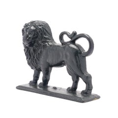 English Victorian cast lion doorstop, c. 1850-1900