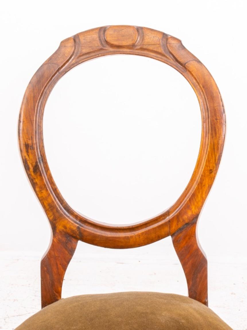 English Victorian Cherrywood Chair 19th Century, Set of 6 1