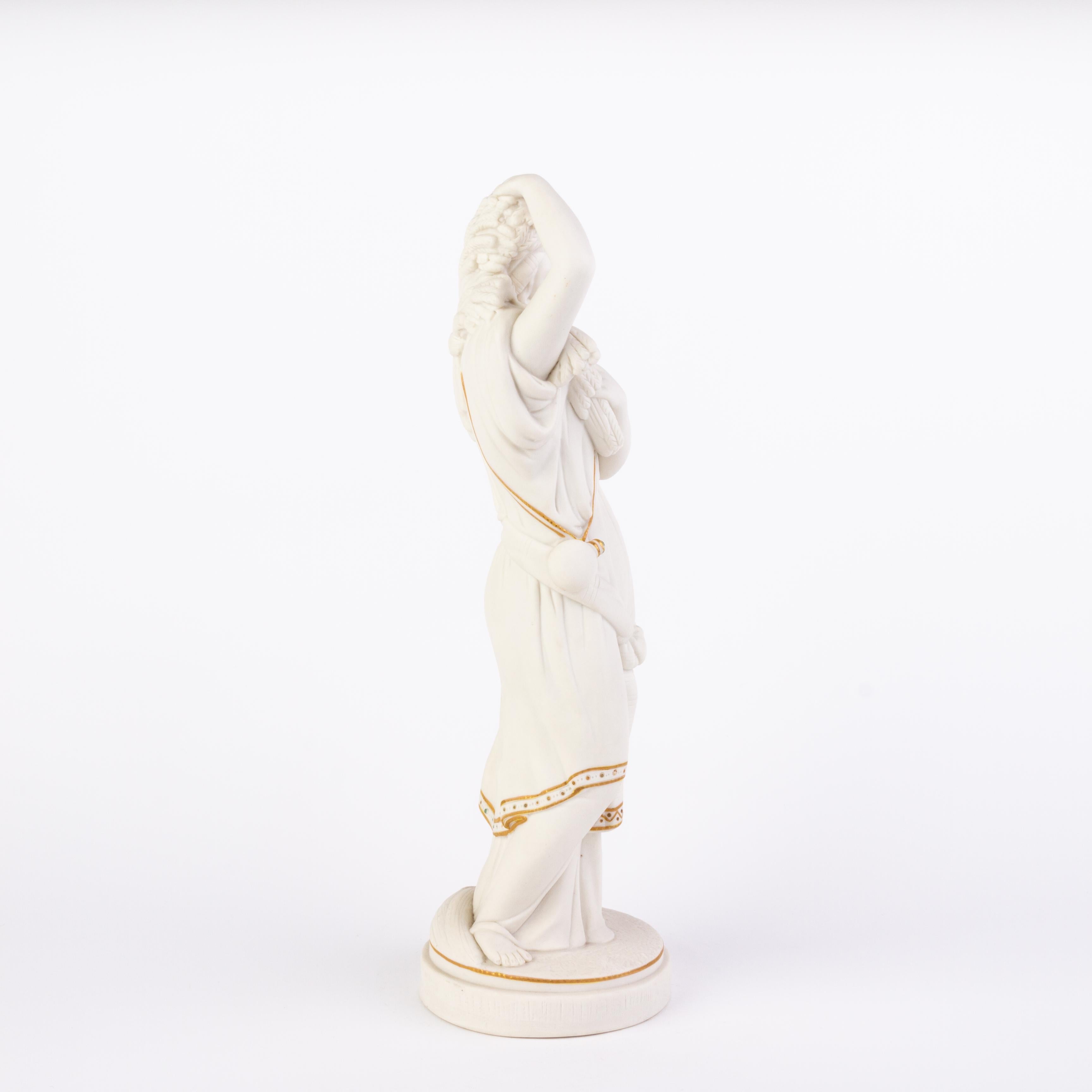 English Victorian Copeland Parian Ware Statue of Autumn 19th Century
Good condition
From a private collection.
Free international shipping.