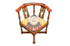 English Victorian Corner Chair, circa 1890