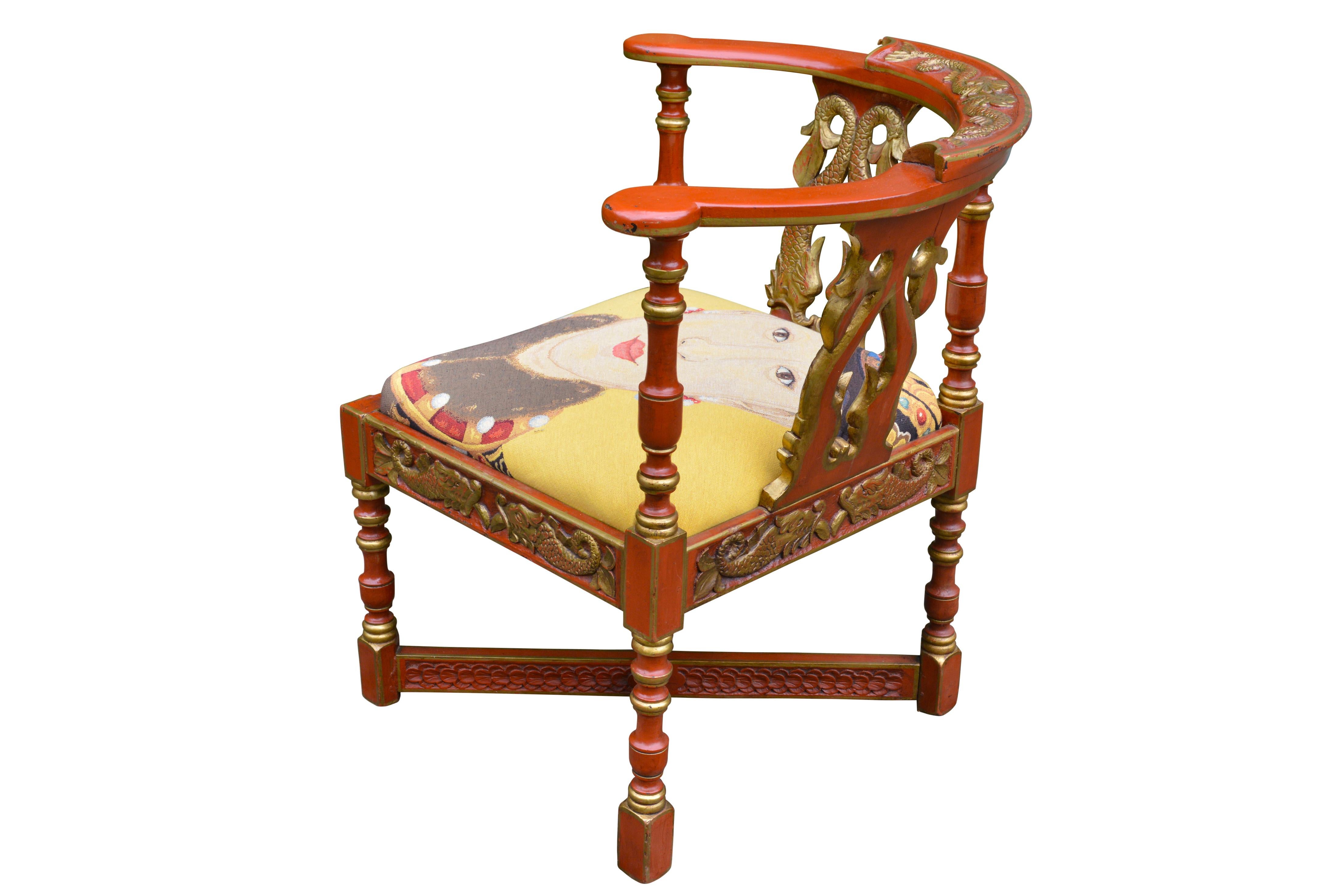 English Victorian Corner Chair, circa 1890 In Good Condition For Sale In Sint-Kruis, BE