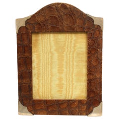 English Victorian Crocodile Picture Frame
