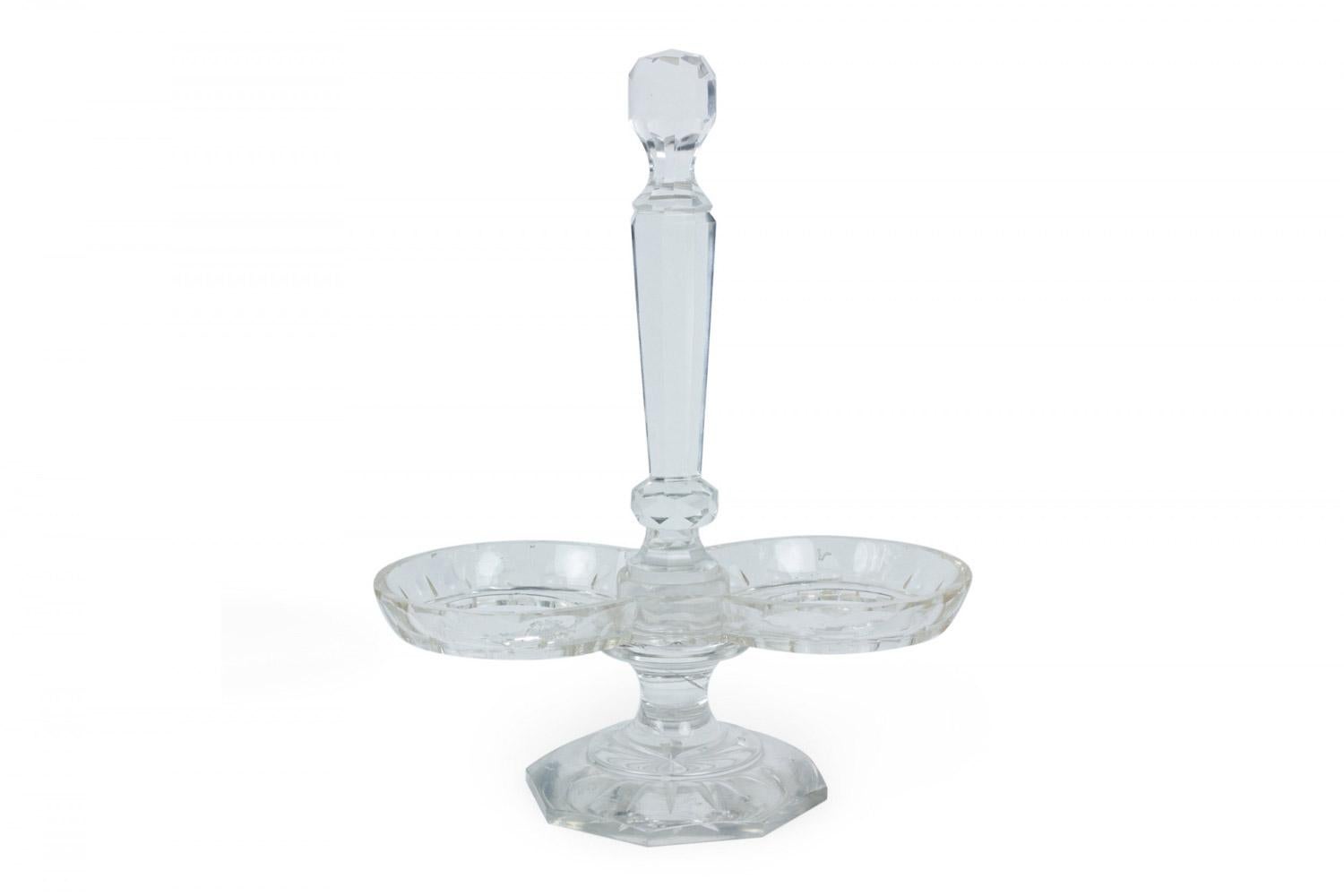 English Victorian Crystal Cruet Set im Angebot 5