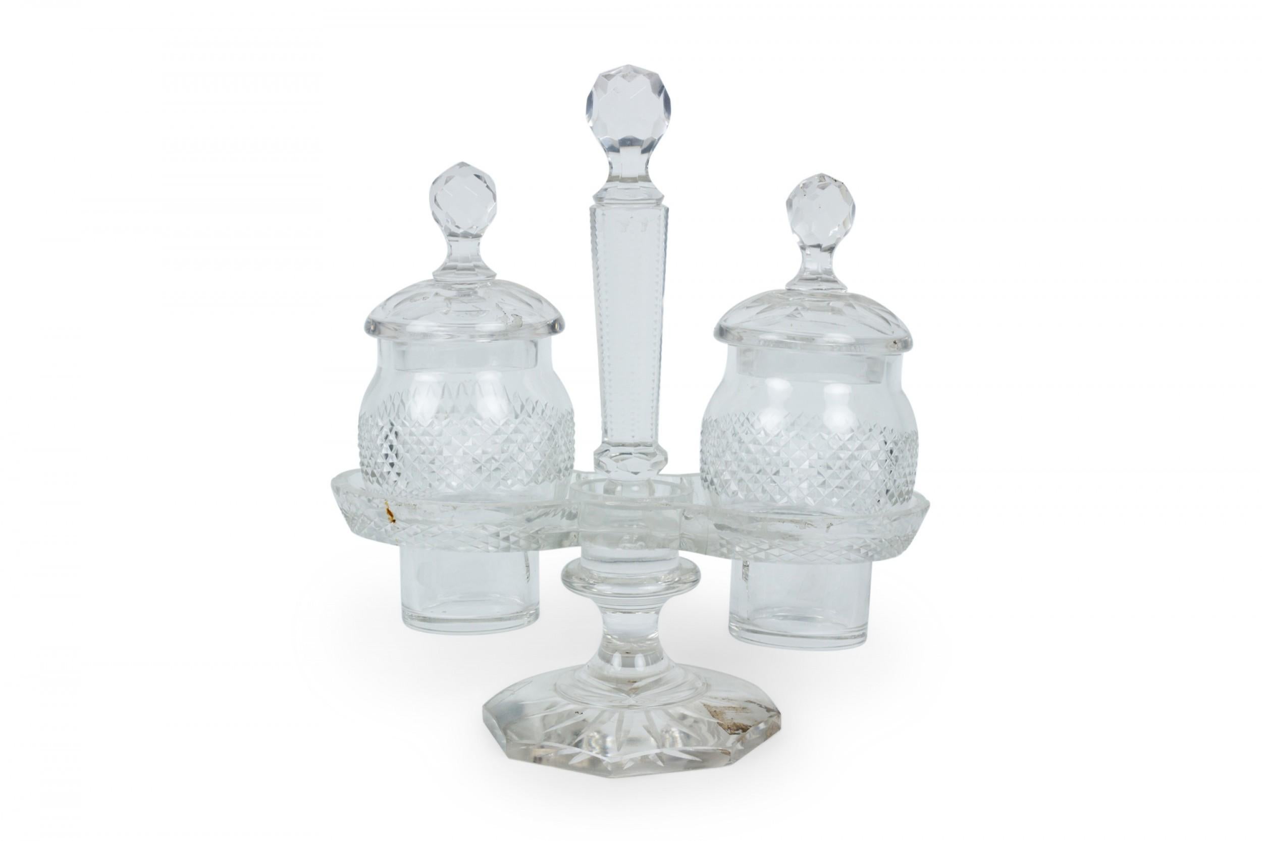 Set di ampolle di cristallo vittoriano inglese in vendita 1