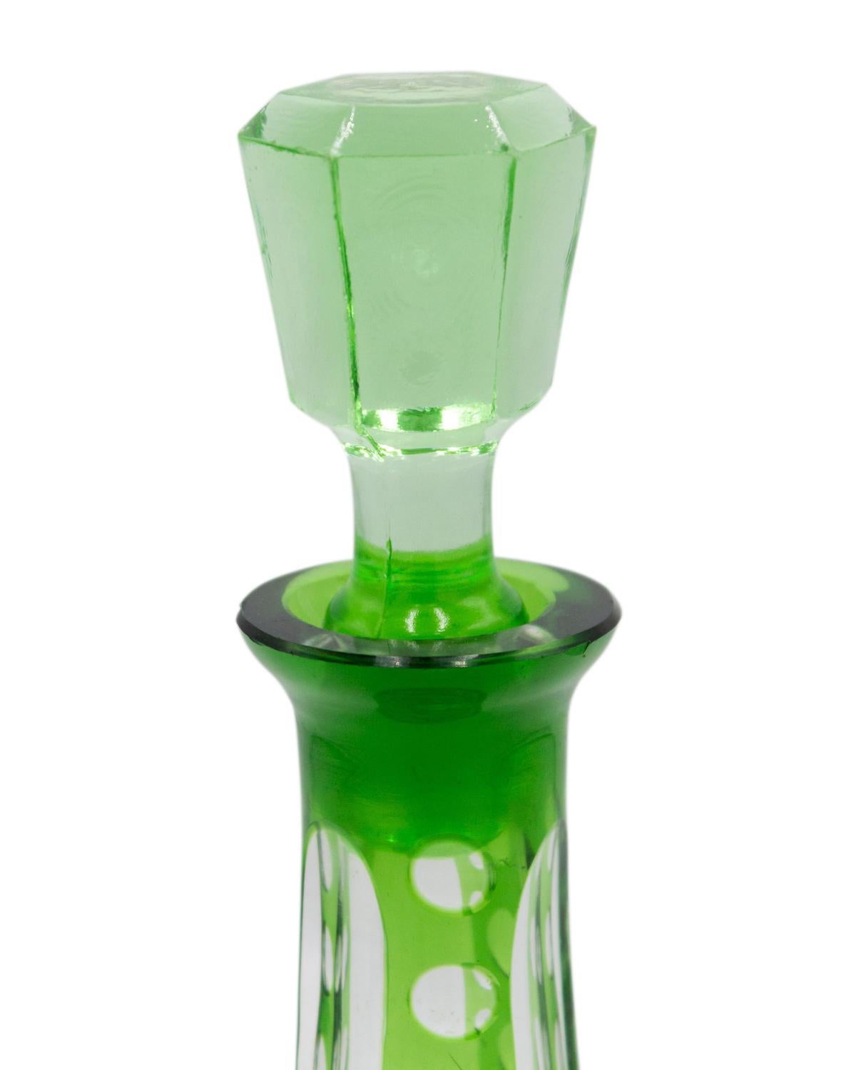 English Victorian Cut Crystal Decanter (Viktorianisch) im Angebot