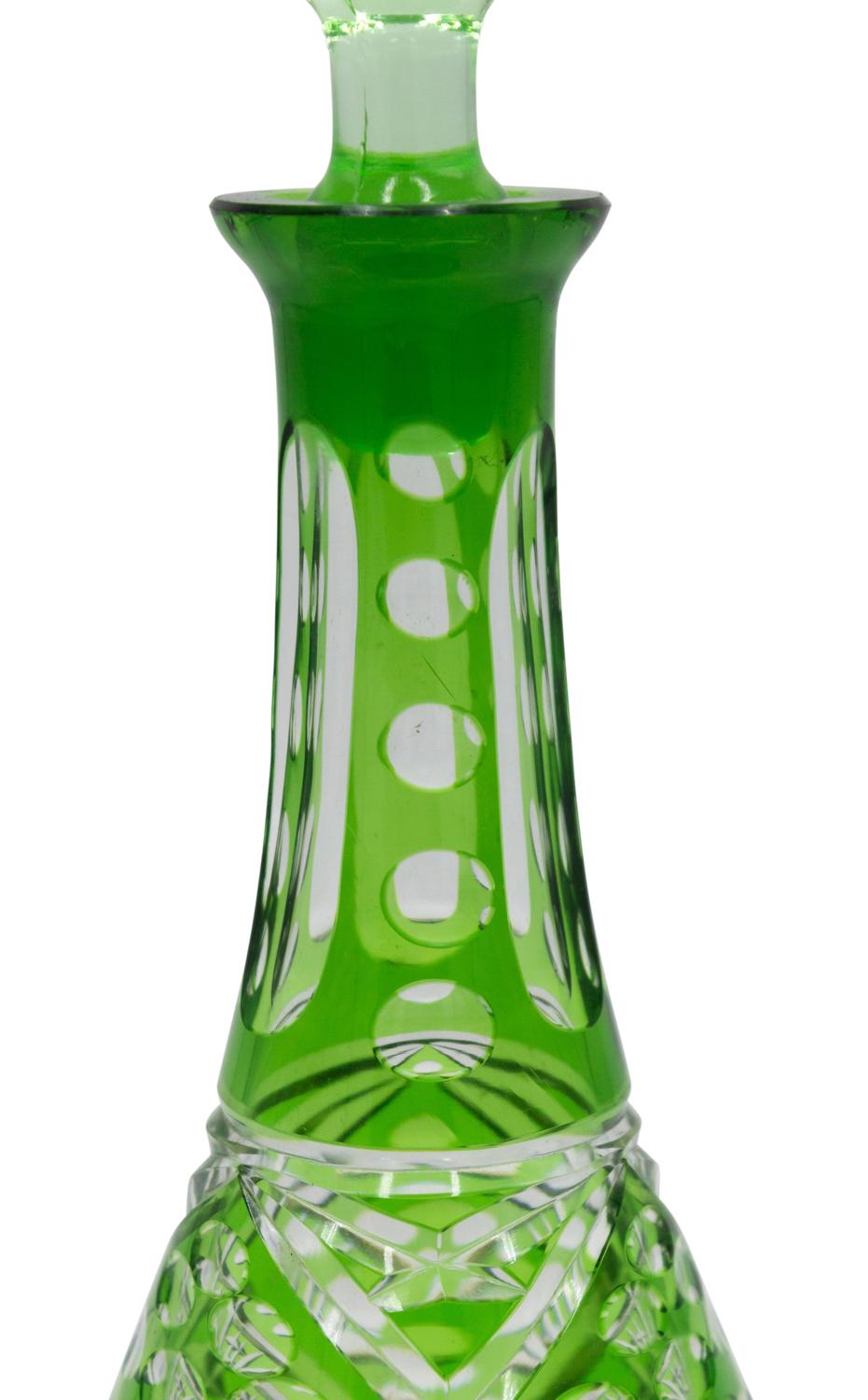 English Victorian Cut Crystal Decanter (Britisch) im Angebot