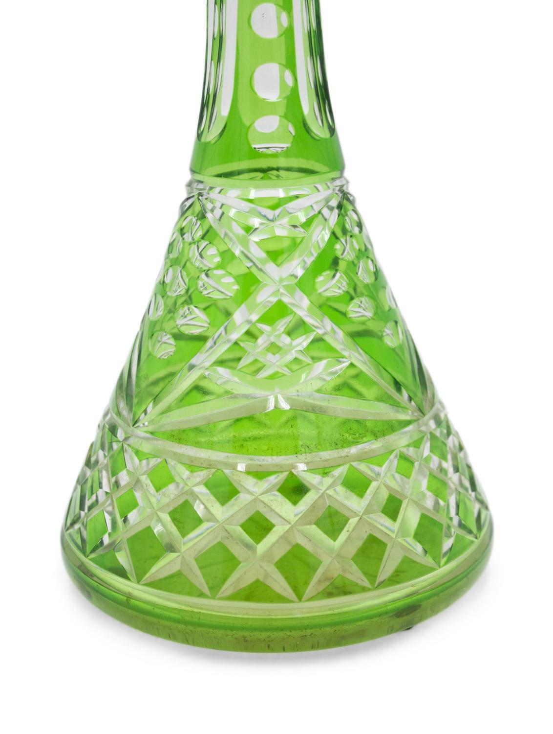 English Victorian Cut Crystal Decanter im Zustand „Gut“ im Angebot in Queens, NY