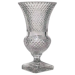 English Victorian Cut Crystal Vase