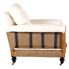 English Victorian Deep Seated Armchair
