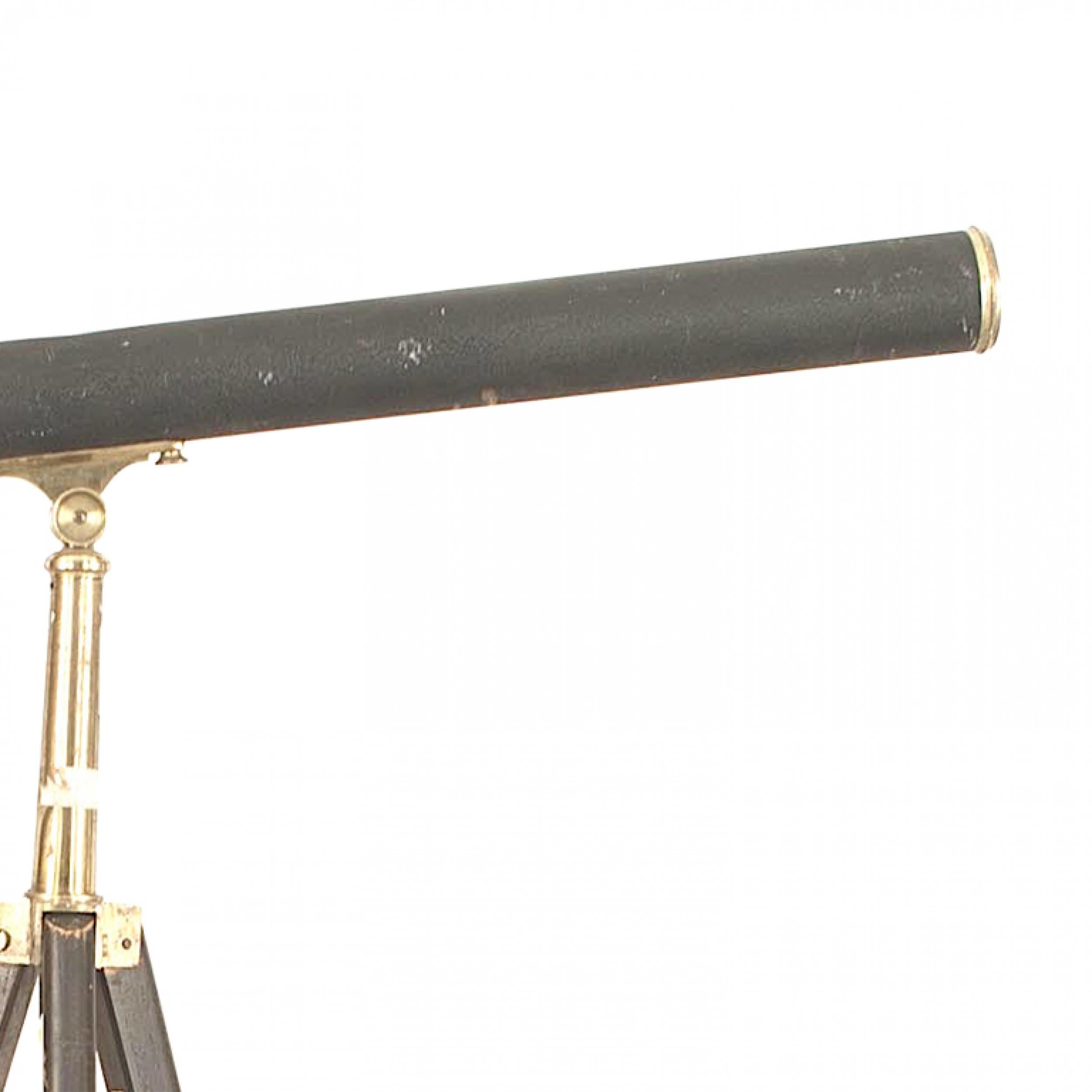 Victorien Telescope anglais victorien ébénisé en vente