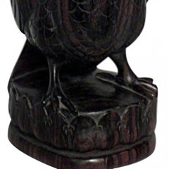 English Victorian Ebony Owl