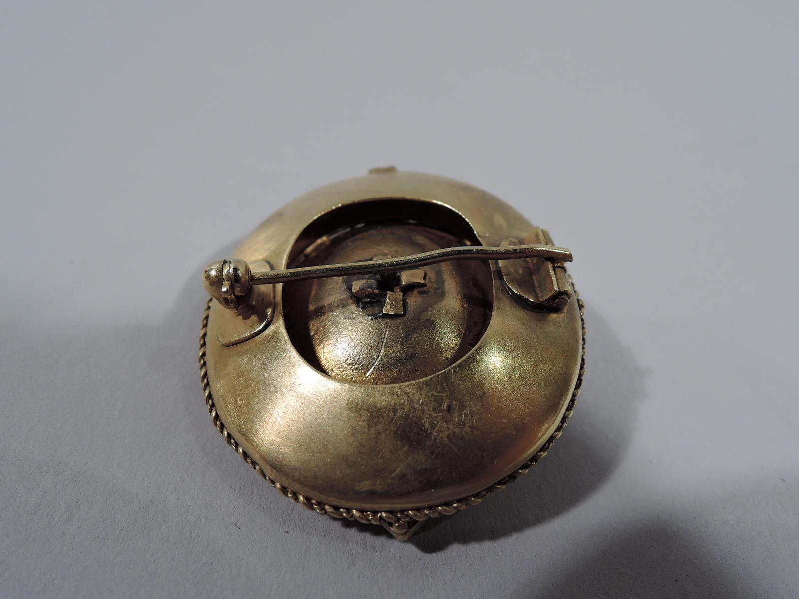 victorian gold brooch