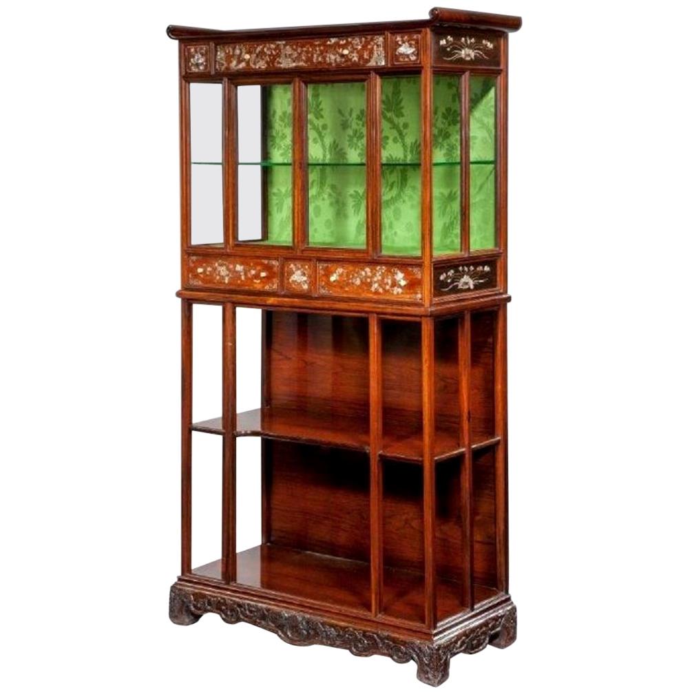 English Victorian Exhibition Quality Cabinet in the Orientalist Style