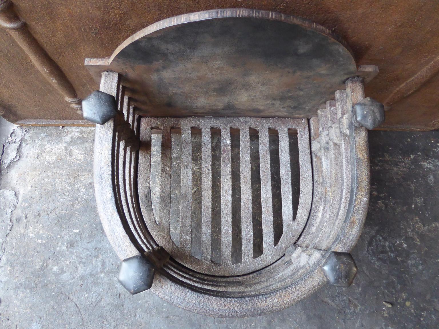 English Victorian Fireplace Grate, Fire Basket 4