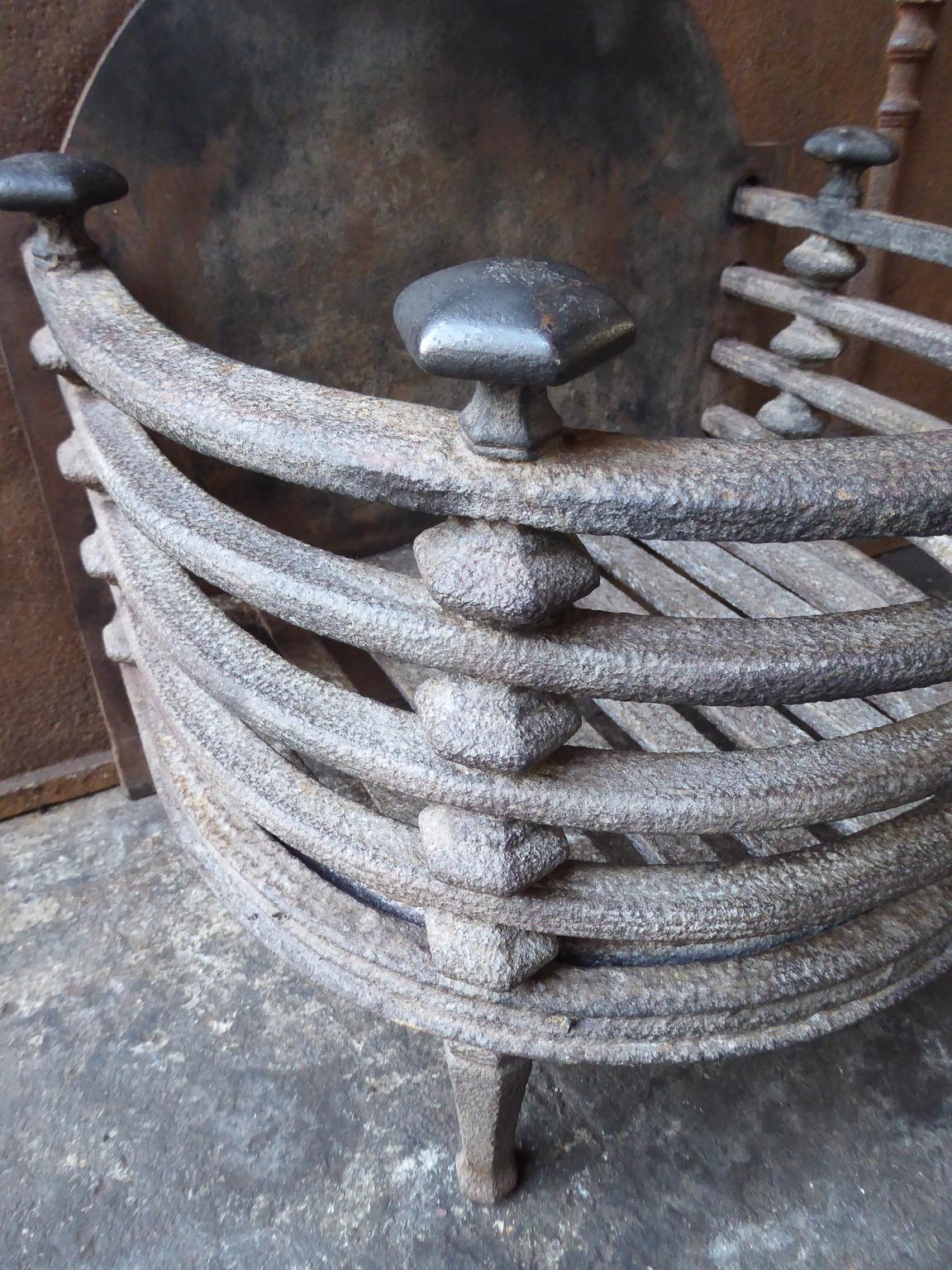 English Victorian Fireplace Grate, Fire Basket 5
