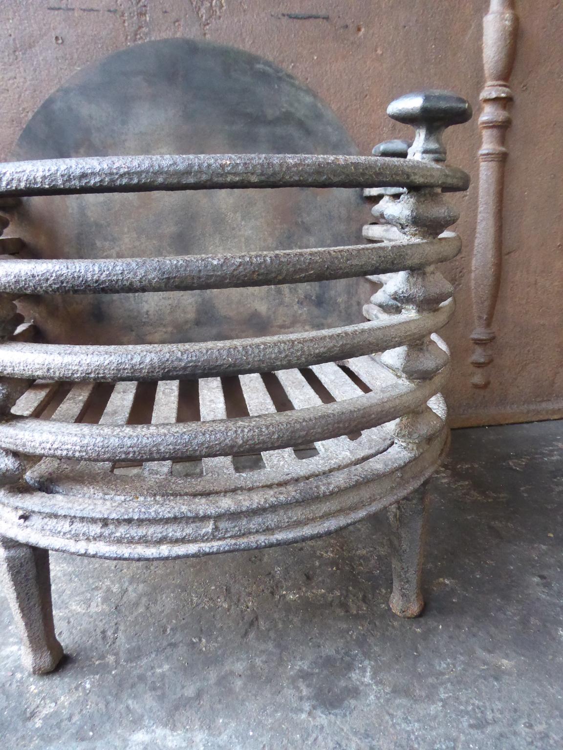 English Victorian Fireplace Grate, Fire Basket 7
