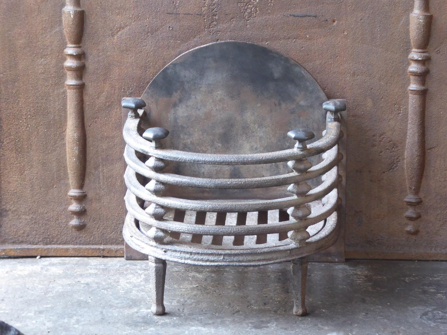 English Victorian Fireplace Grate, Fire Basket 2