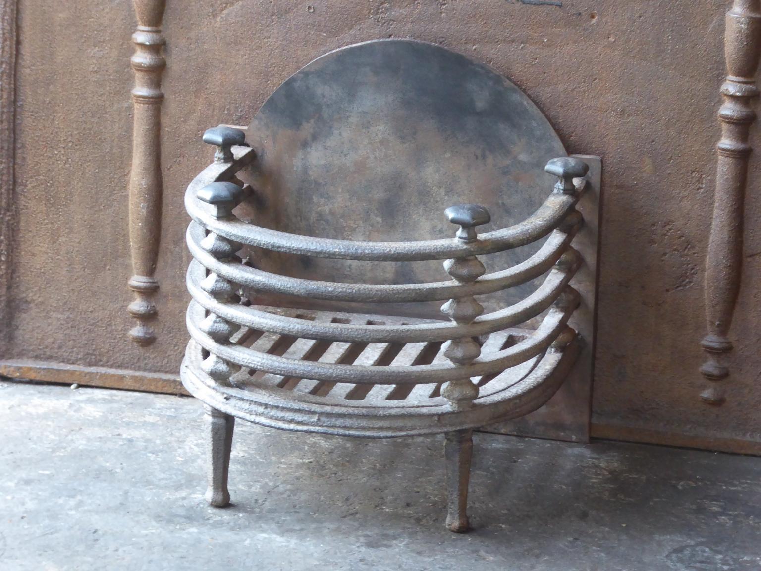 English Victorian Fireplace Grate, Fire Basket 3