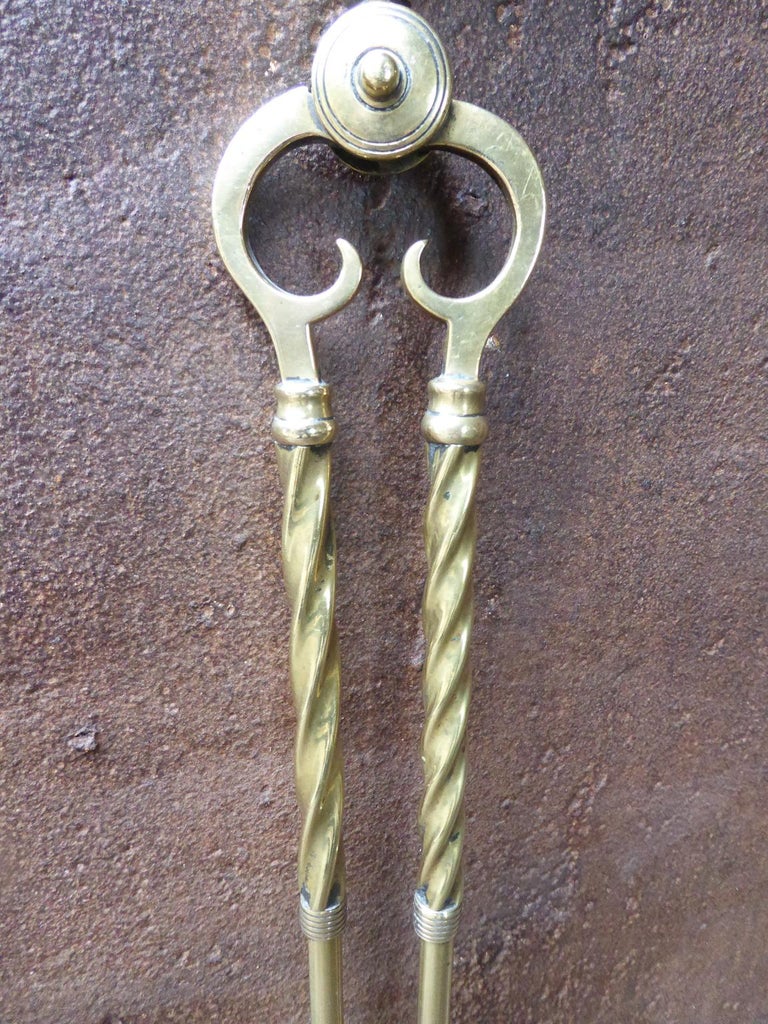 English Victorian Fireplace Tongs Or Fire Tongs For Sale At 1stdibs
