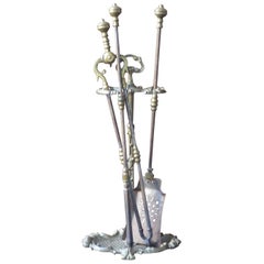 English Victorian Fireplace Tool Set or Fire Tools