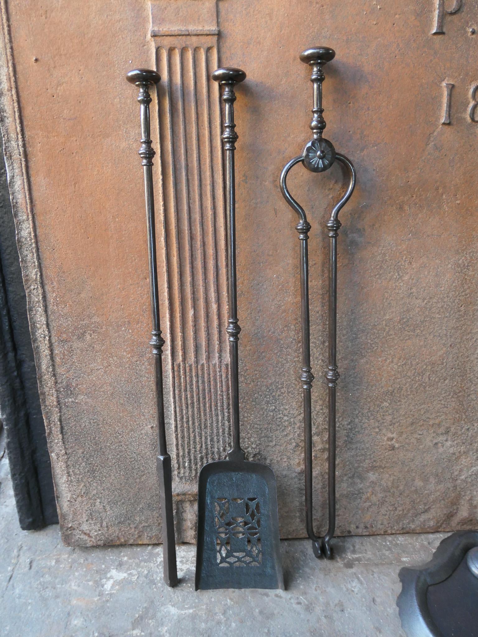 English Victorian Fireplace Tools or Companion Set, 19th Century  7