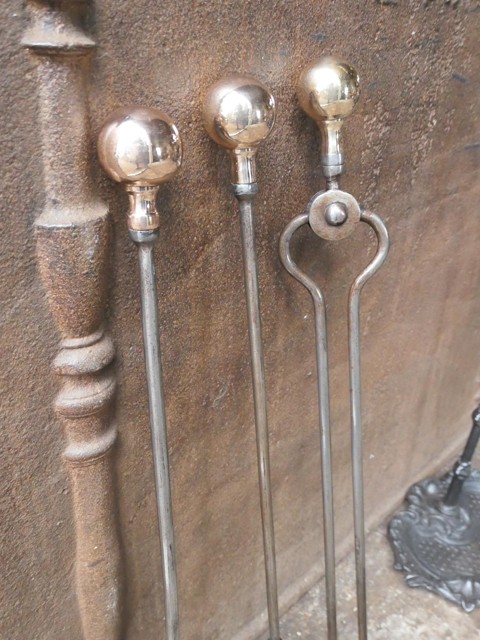 English Victorian Fireplace Tools or Companion Set, 19th Century  For Sale 10