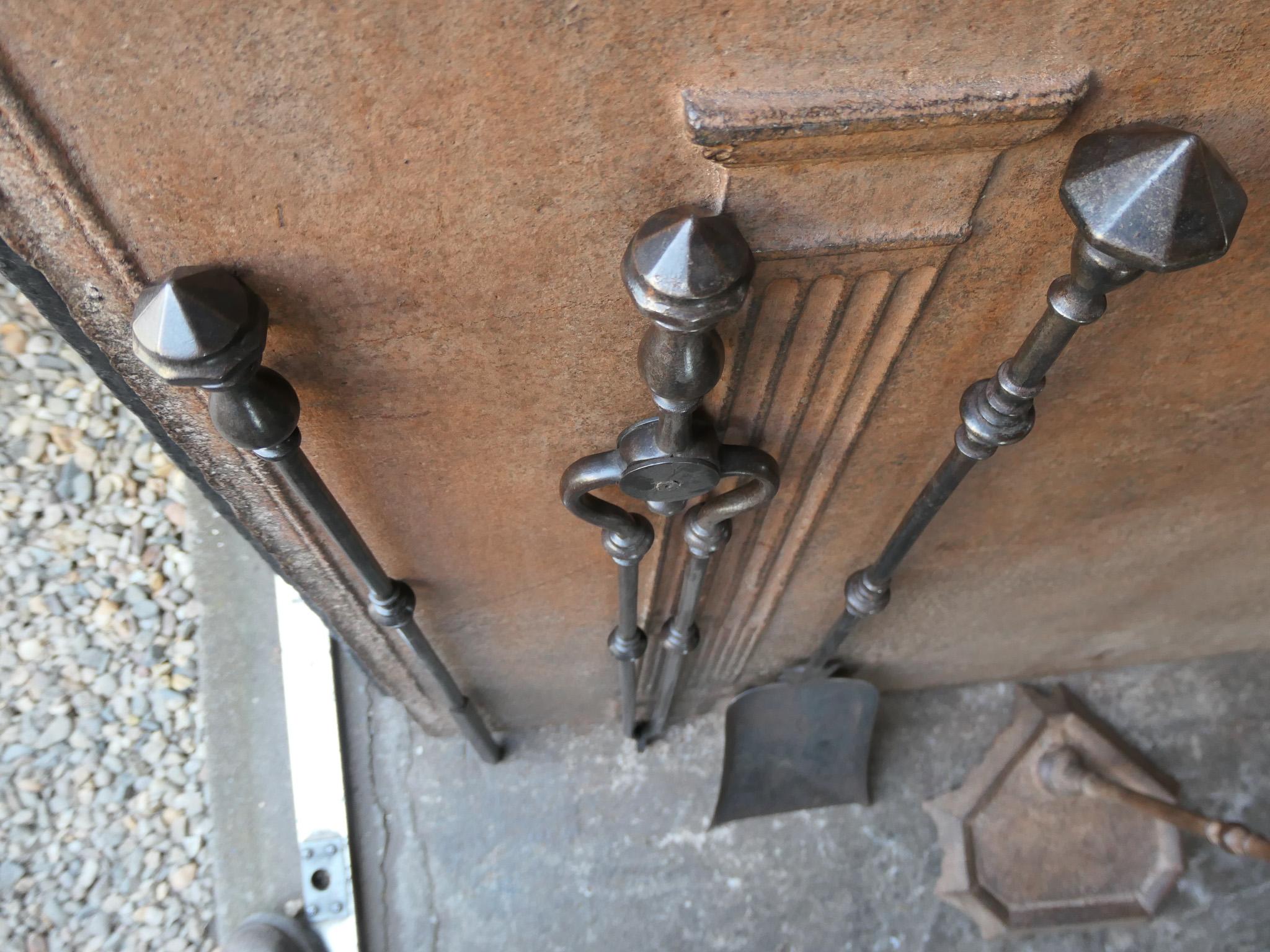 English Victorian Fireplace Tools or Companion Set, 19th Century  For Sale 12