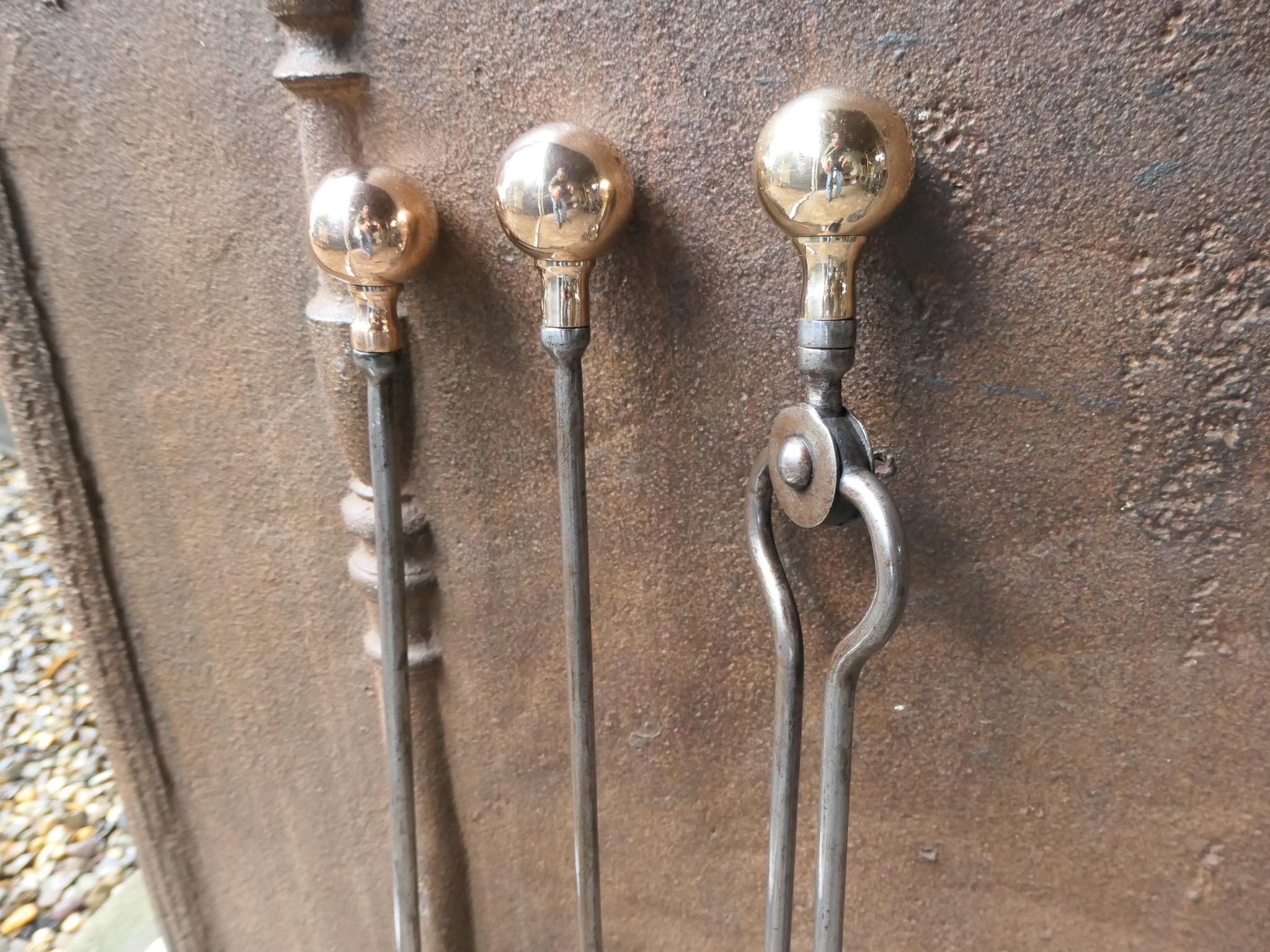 English Victorian Fireplace Tools or Companion Set, 19th Century  For Sale 13