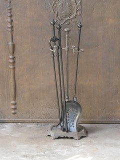 English Victorian Fireplace Tools or Companion Set, 19th Century