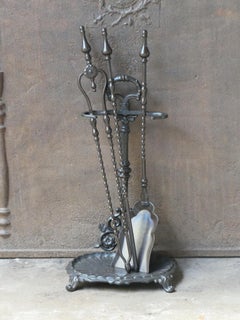 English Victorian Fireplace Tools or Companion Set, 19th Century