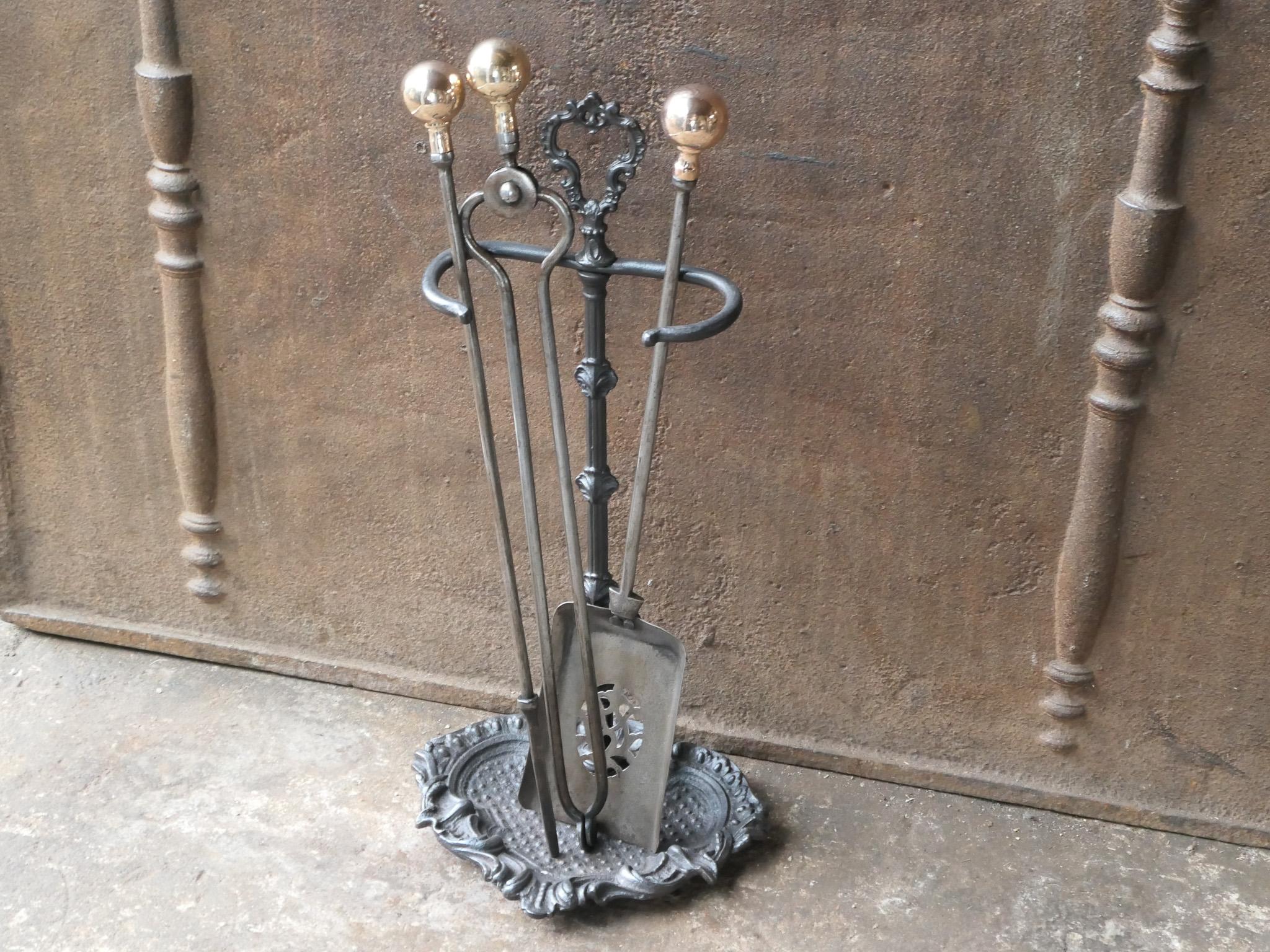 English Victorian Fireplace Tools or Companion Set, 19th Century  For Sale 1