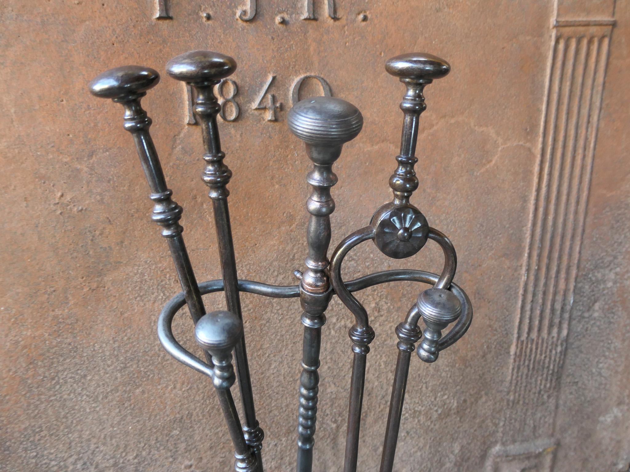 English Victorian Fireplace Tools or Companion Set, 19th Century  3