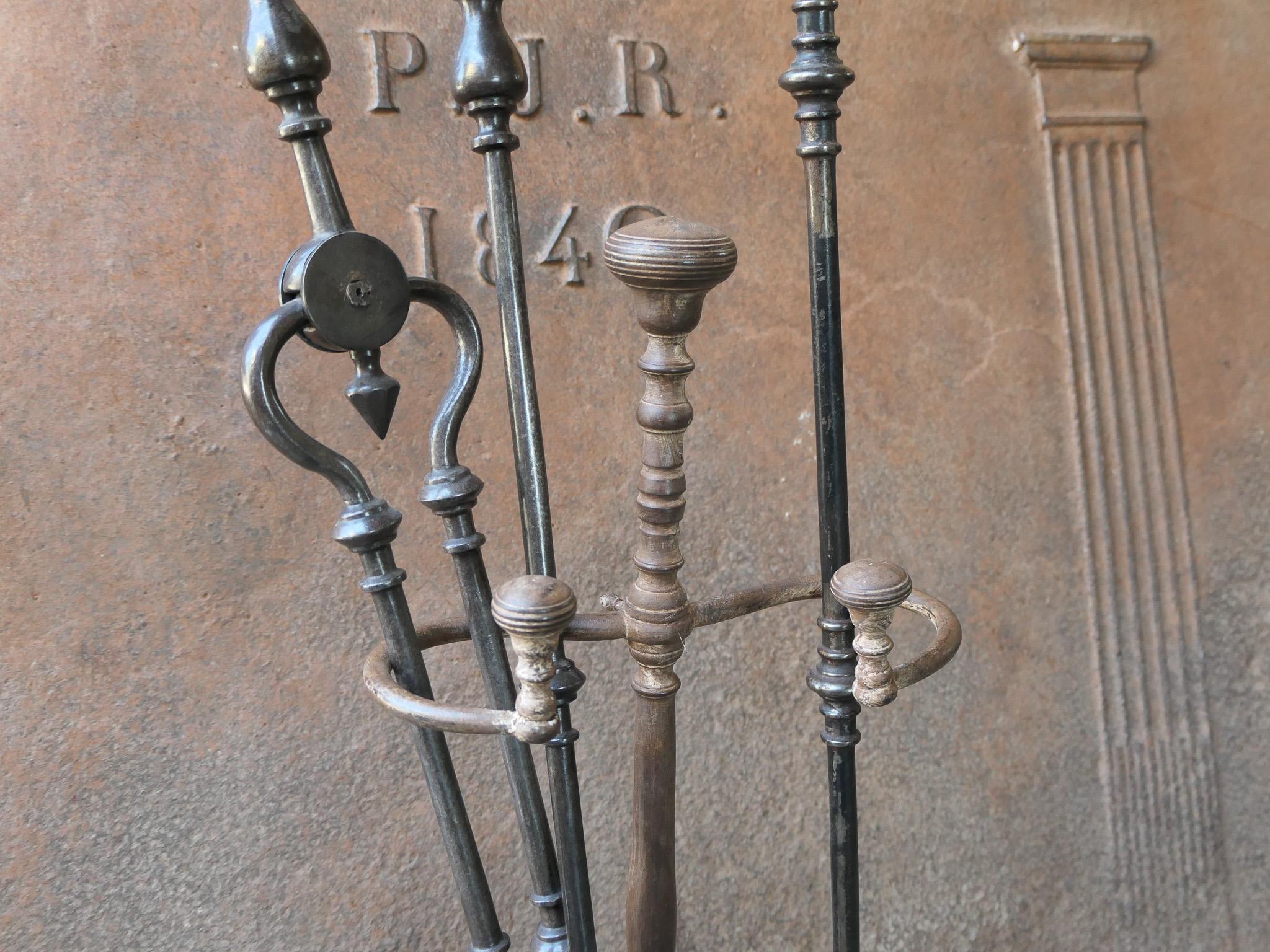 English Victorian Fireplace Tools or Companion Set, 19th Century  For Sale 4