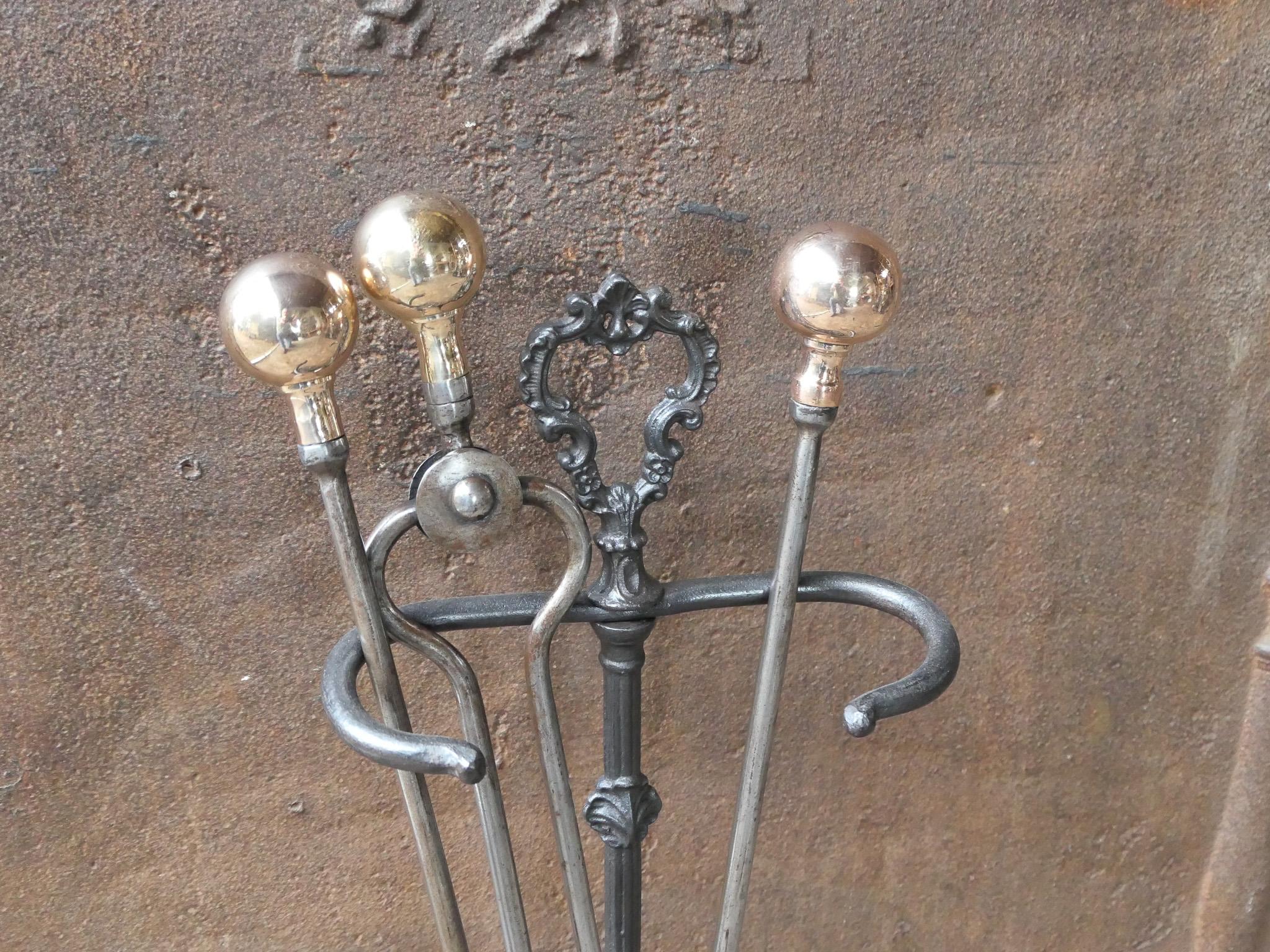 English Victorian Fireplace Tools or Companion Set, 19th Century  For Sale 4