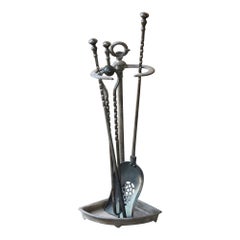 English Victorian Fireplace Tools or Companion Set, 19th Century