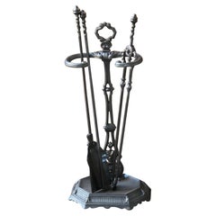 English Victorian Fireplace Tools or Companion Set, 19th Century