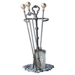 English Victorian Fireplace Tools or Companion Set, 19th Century