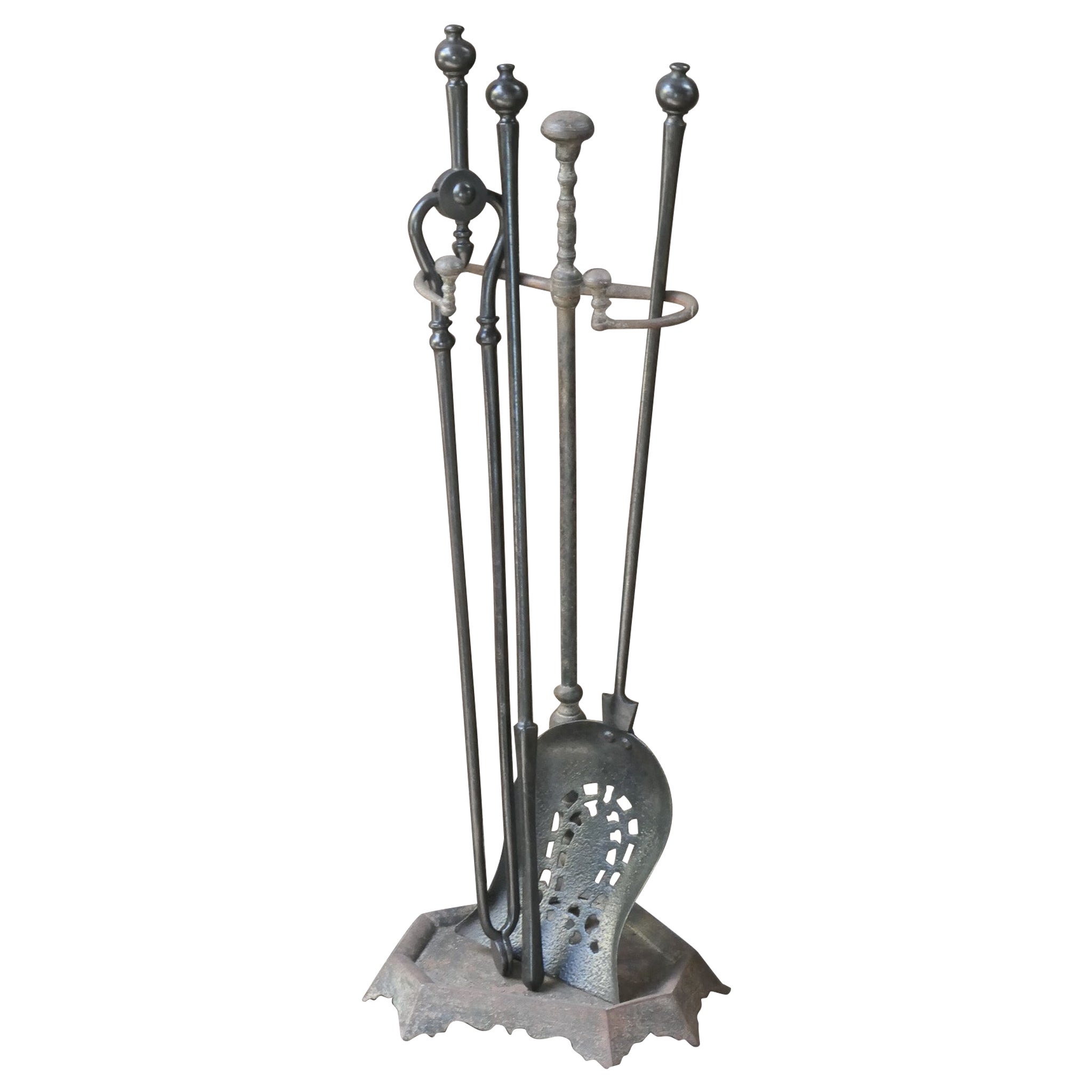 English Victorian Fireplace Tools or Companion Set, 19th Century