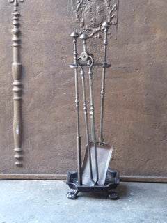 English Victorian Fireplace Tools or Fire Tools, 19th Century