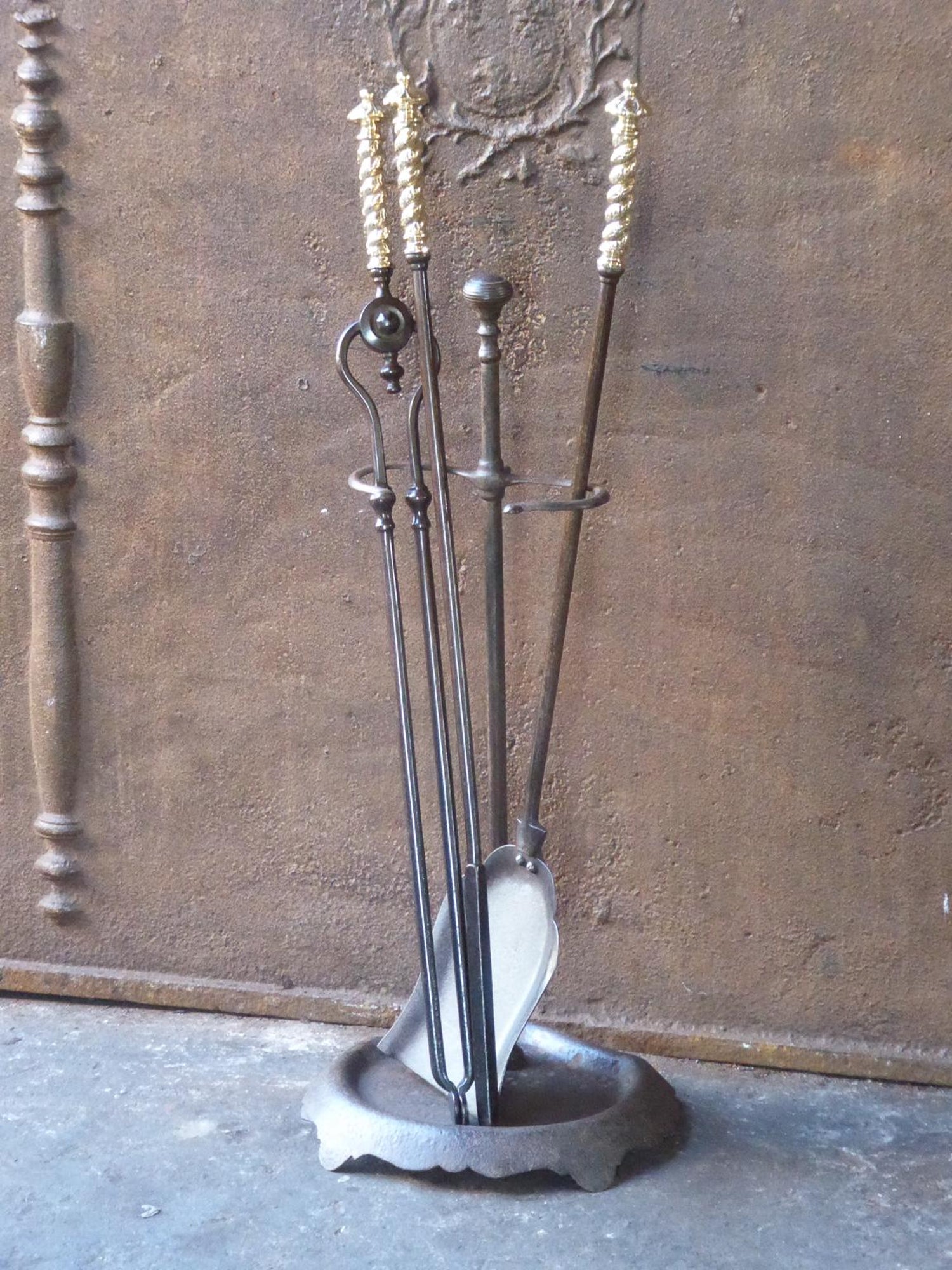 English Victorian Fireplace Tools Or Fire Tools 19th Century For