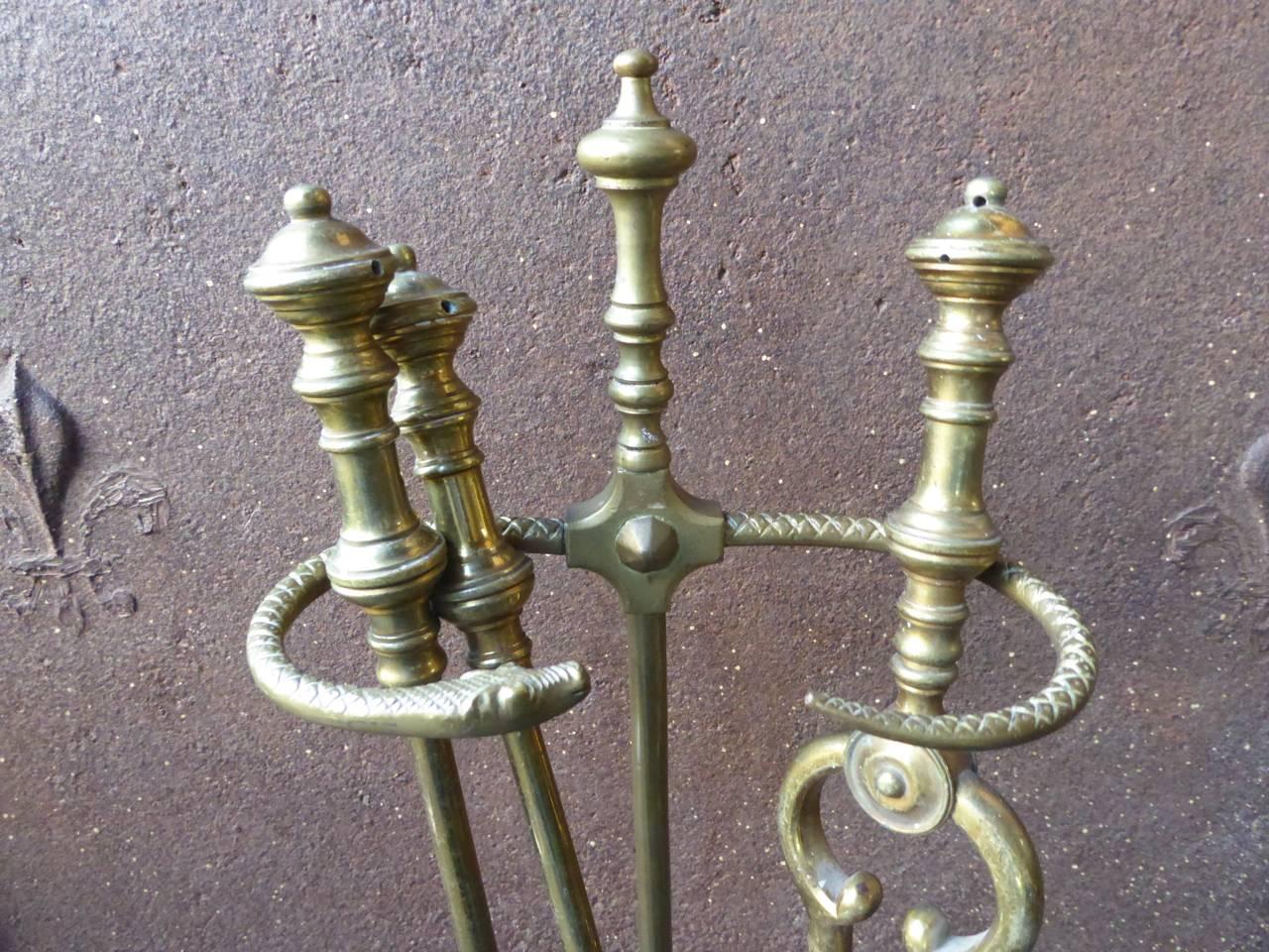 English Victorian Fireplace Tools or Fire Tools In Good Condition In Amerongen, NL