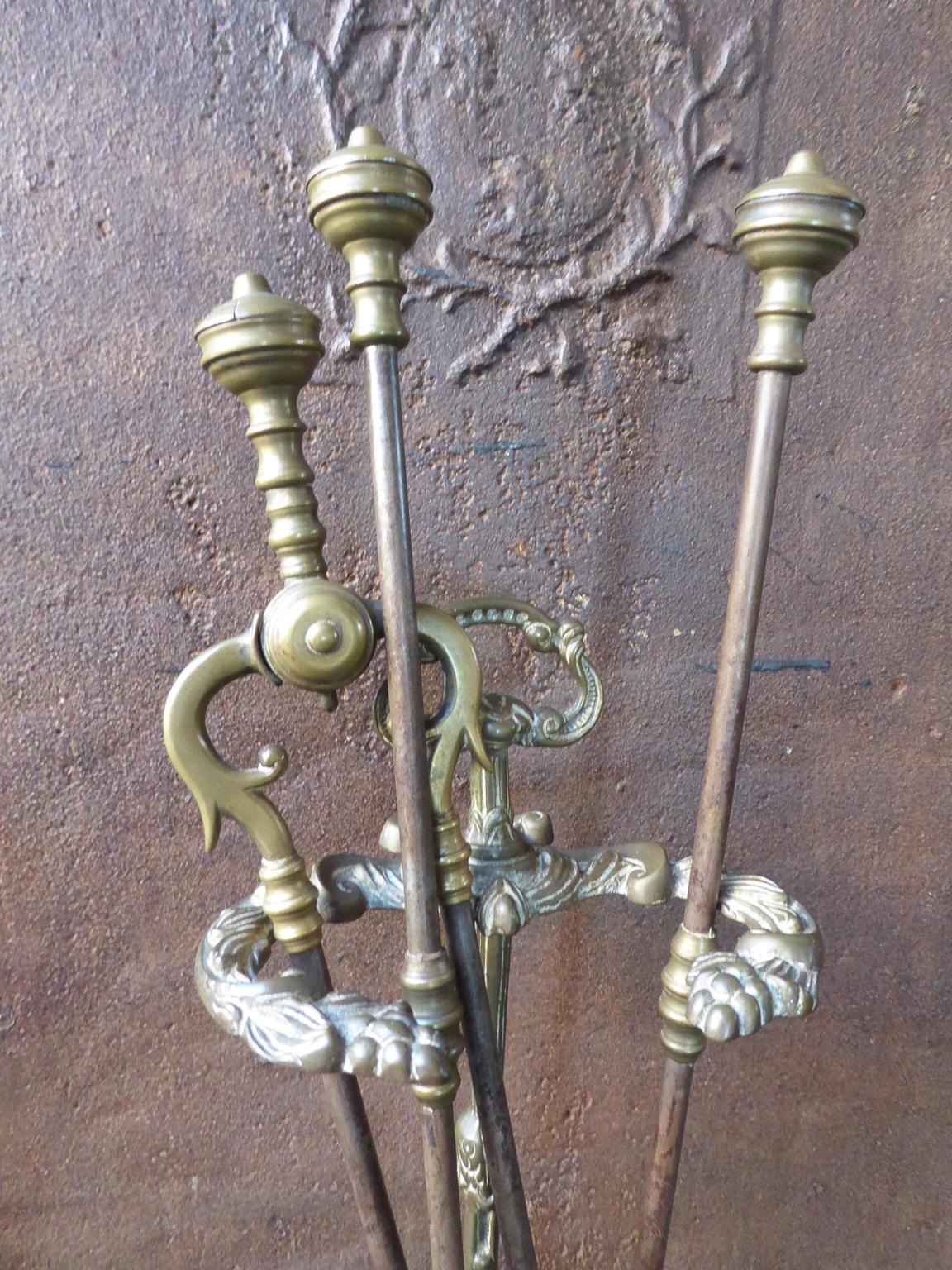 English Victorian Fireplace Tool Set or Fire Tools In Good Condition In Amerongen, NL