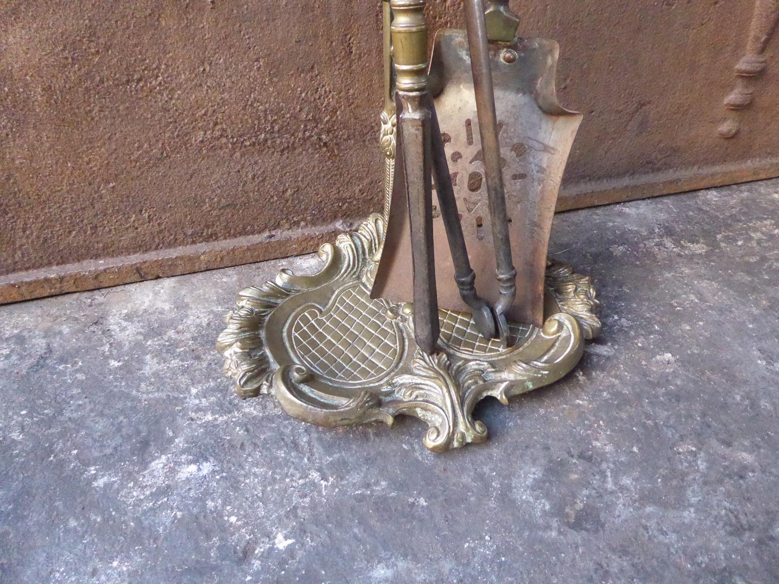 20th Century English Victorian Fireplace Tool Set or Fire Tools