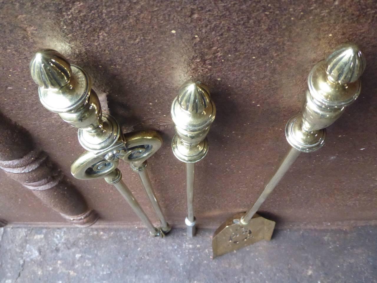 English Victorian Fireplace Tools or Fire Tools 1