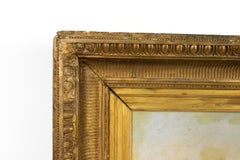 English Victorian Fisherman Boat Painting