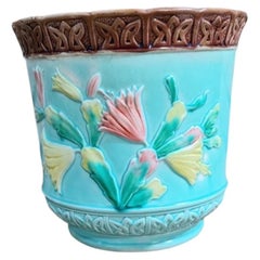 Jardinière inglese in stile vittoriano con motivi floreali, CIRCA 1880